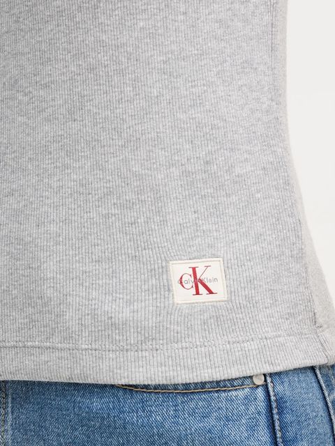 Calvin Klein Jeans polo damski kolor szary LV047C907G
