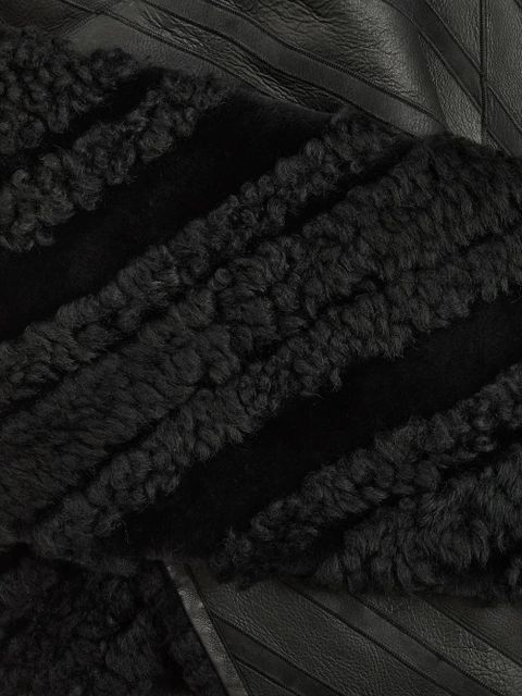 Yves Salomon cropped draped jacket - Black