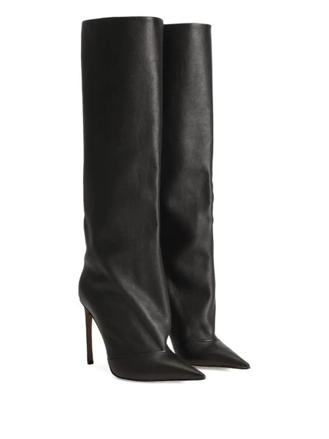 Dolce & Gabbana 105mm Devotion knee-high pointed-toe boots - Black