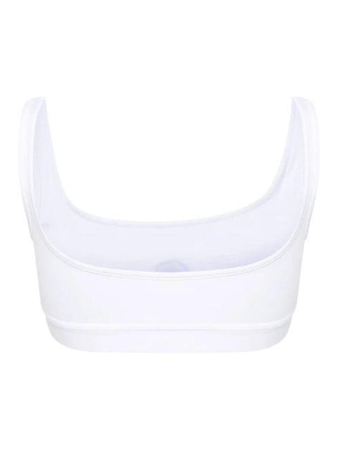 Marine Serre Crescent Moon-embroidered bra - White - zdjęcie produktu nr 2