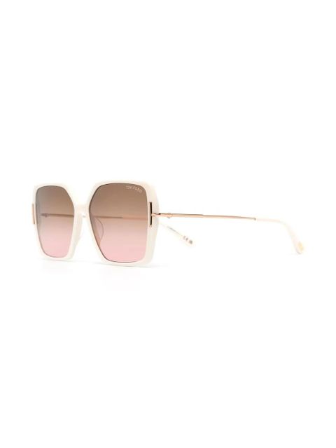 TOM FORD Eyewear square-shaped gradient lenses sunglasses - Neutrals