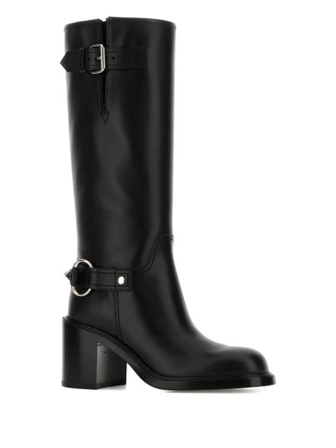 Gucci 70mm buckle leather boots - Black - zdjęcie produktu nr 2