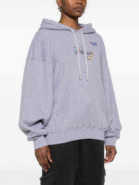 Off-White Bookish Butterfly hoodie - Grey