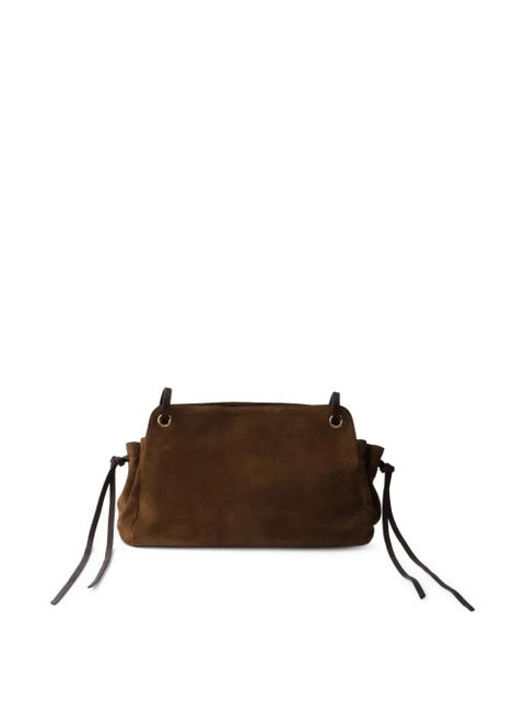 Prada large Carry suede tote bag - Brown - zdjęcie produktu nr 2