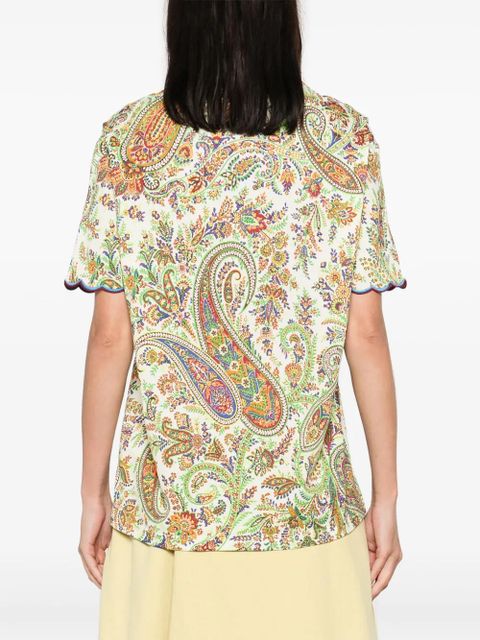ETRO paisley-print cotton T-shirt - Green