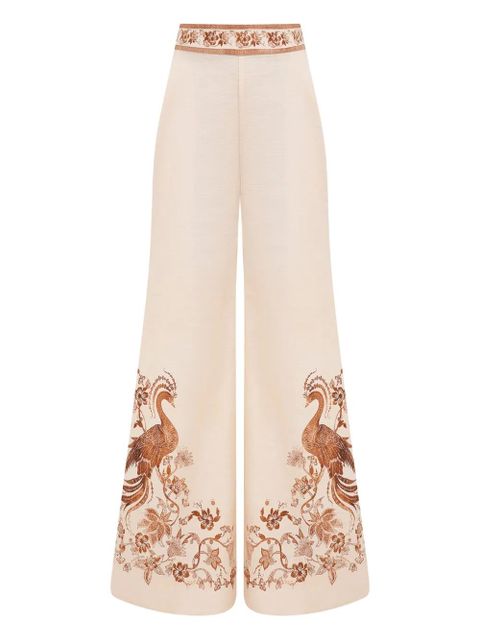 ZIMMERMANN embroidered trousers - Neutrals - zdjęcie produktu nr 1