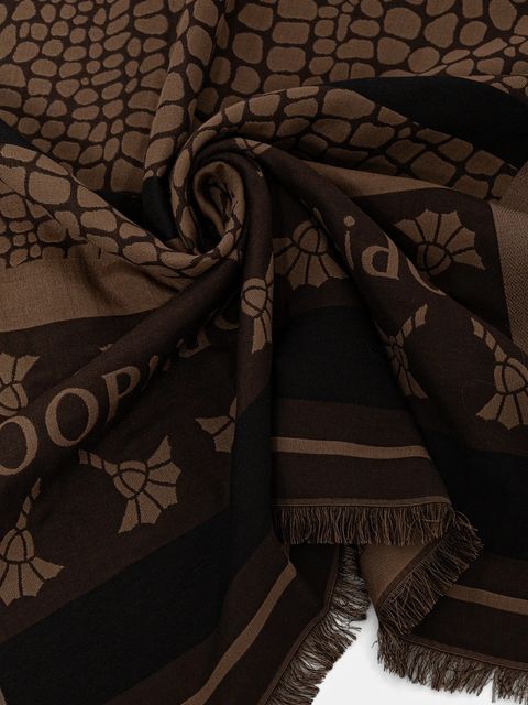 Joop! szalik damski kolor brązowy wzorzysty 30048452 - zdjęcie produktu nr 2