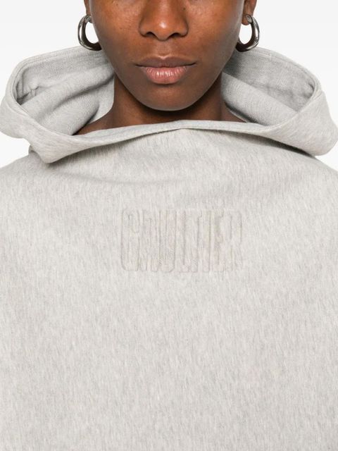 Jean Paul Gaultier cropped hoodie - Grey