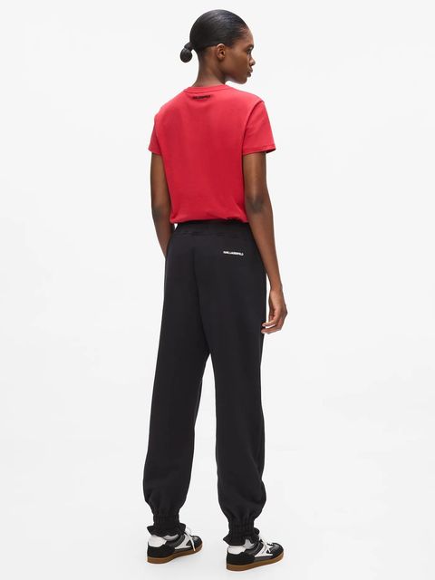 Karl Lagerfeld spodnie dresowe IKON damskie kolor czarny gładkie A4W10099 - zdjęcie produktu nr 2