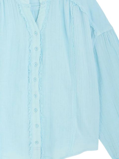 Free People Valley Double button shirt - Blue - zdjęcie produktu nr 2