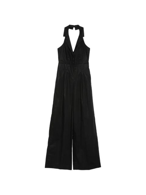 TWINSET collared belted jumpsuit - Black - zdjęcie produktu nr 1
