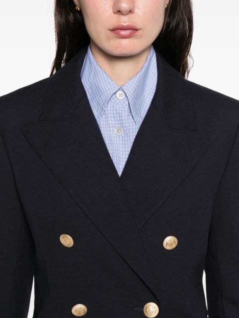 SANDRO double-breasted button blazer - Blue