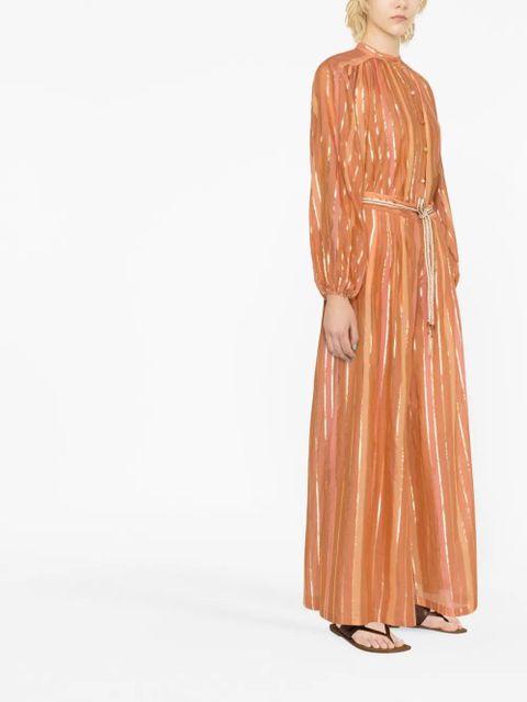 ZIMMERMANN striped wide-leg trousers - Orange