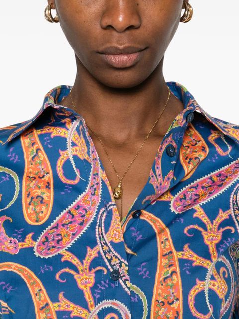 ETRO paisley-pattern shirt - Blue