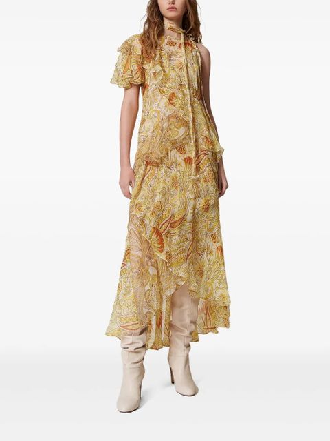 TWINSET asymmetric dress - Neutrals - zdjęcie produktu nr 2