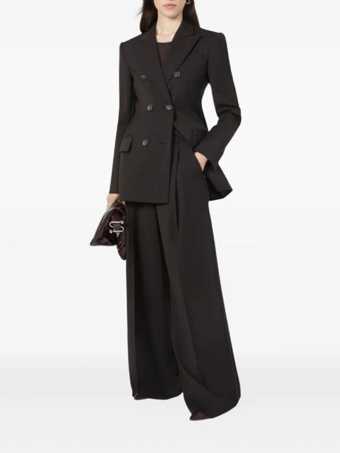 Sportmax button wool trousers - Brown