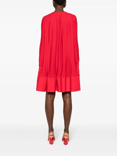 Lanvin plissé-effect crepe minidress - Red