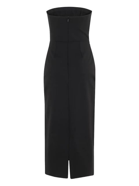 STAUD Brooke Dahlia Daydream midi dress - Black - zdjęcie produktu nr 2