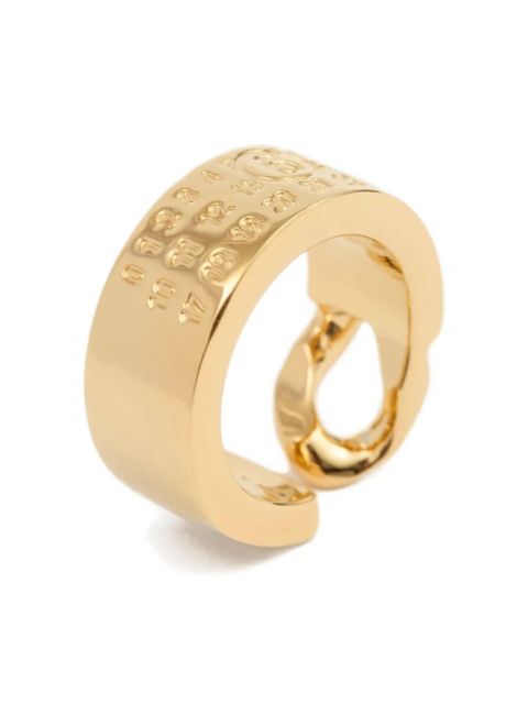 MM6 Maison Margiela Minimal logo 3mm ring - Gold