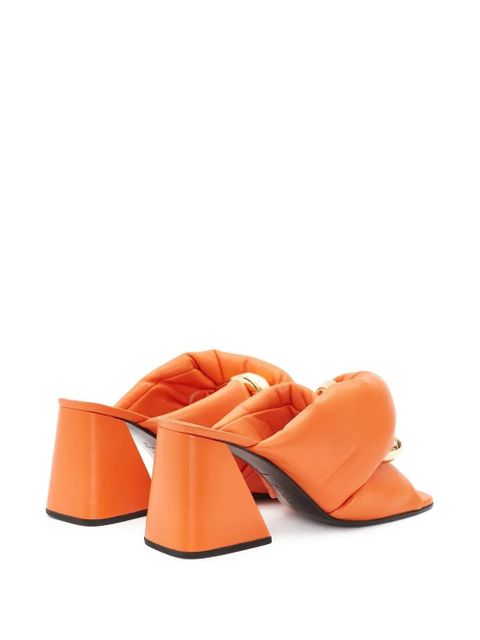 JW Anderson Chain Twist leather sandals - Orange