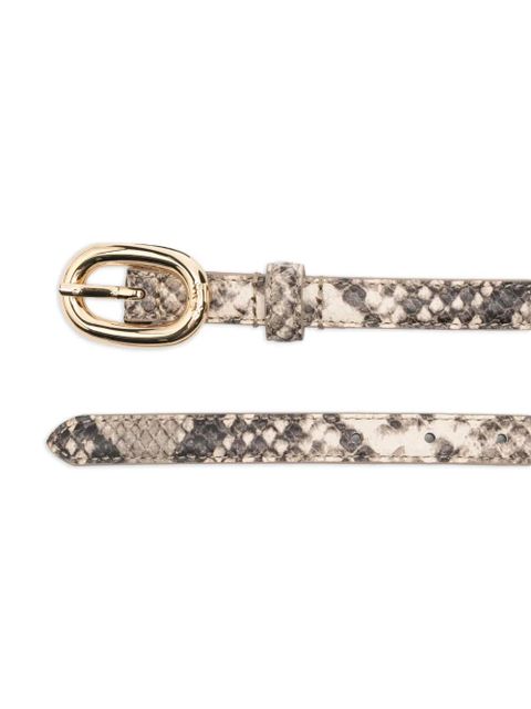 Maje snake-print oval-buckle belt - Neutrals - zdjęcie produktu nr 2