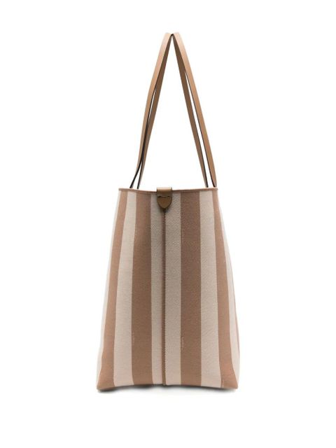 FENDI large striped tote bag - Neutrals