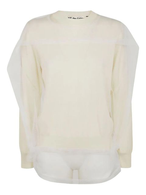 Comme Des Garçons wool sweatshirt - Neutrals - zdjęcie produktu nr 1