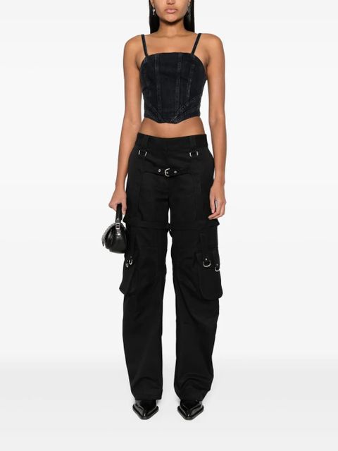 AMIRI corset crop top - Black - zdjęcie produktu nr 2