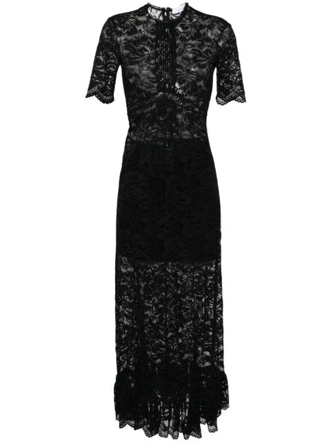Rabanne floral-lace maxi dress - Black