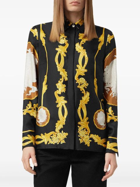 Versace Cameo silk shirt - Black