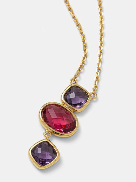 Answear.LAB naszyjnik ze srebra 925 pozłacanego 18k złotem