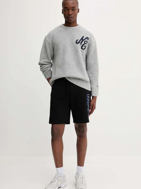 New Era sweter z domieszką wełny kolor szary 60684380