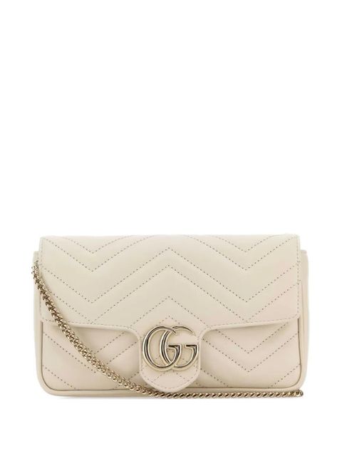 Gucci gg marmont leather shoulder bag - Neutrals - zdjęcie produktu nr 1