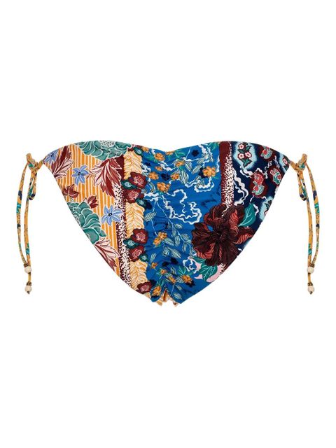 Agua By Agua Bendita Alegria patchwork-print bikini bottoms - Blue - zdjęcie produktu nr 2