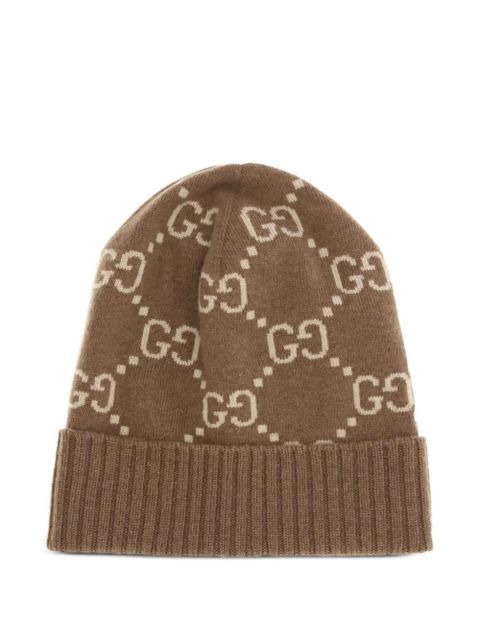 Gucci GG cashmere beanie hat - Brown - zdjęcie produktu nr 1