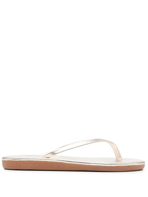 Ancient Greek Sandals Saionara leather flip flops - Metallic - zdjęcie produktu nr 1
