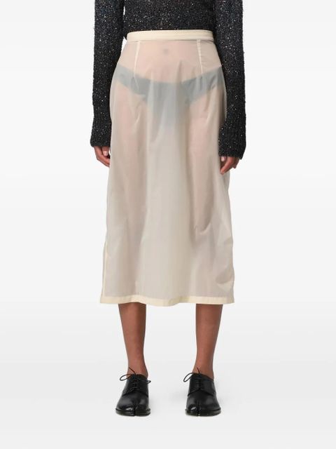 Maison Margiela high-waisted midi skirt - Neutrals - zdjęcie produktu nr 1