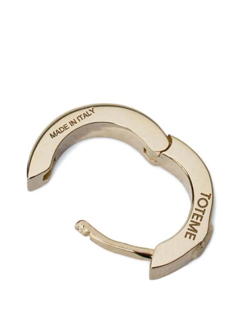 TOTEME diamond hoop earrings - Gold - zdjęcie produktu nr 2