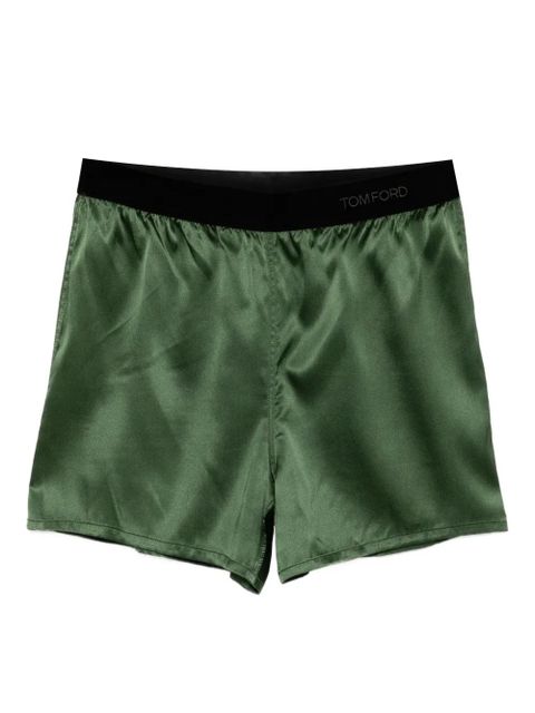 TOM FORD satin shorts - Green - zdjęcie produktu nr 1