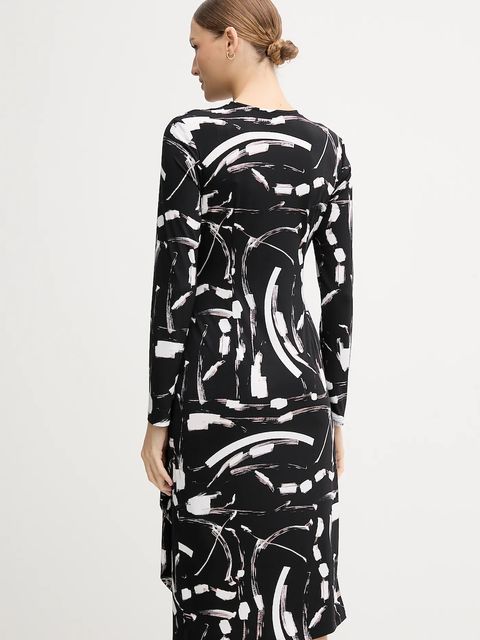 Joseph Ribkoff sukienka kolor czarny midi prosta 254190