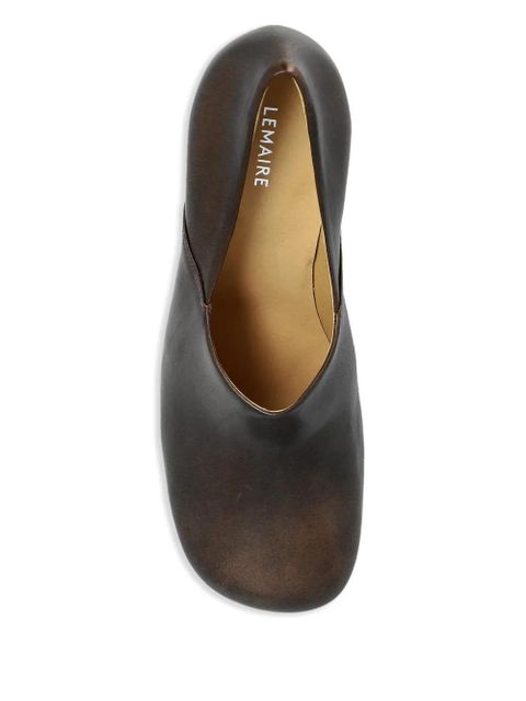 LEMAIRE Anatomic leather pumps - Brown - zdjęcie produktu nr 2