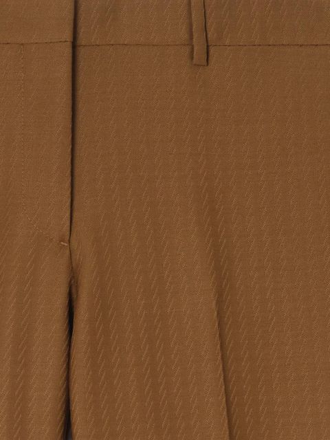 Burberry wool mohair tailored trousers - Brown