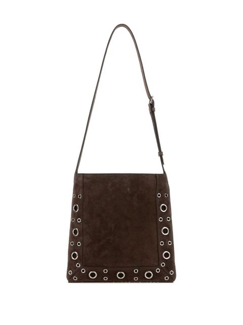 Valentino Garavani Nellcôte suede shoulder bag - Brown