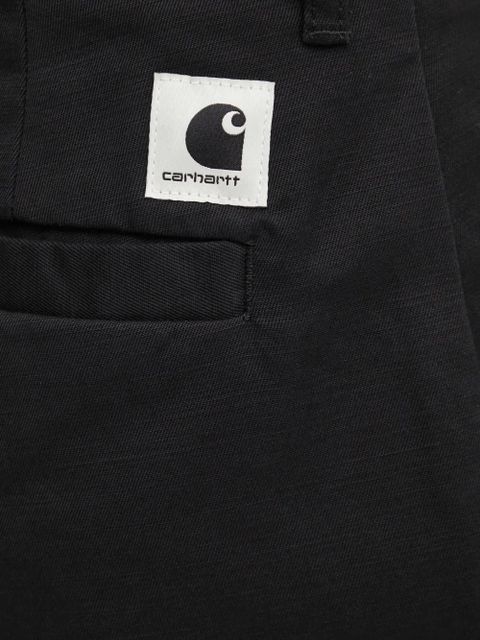 Carhartt WIP logo-patch trousers - Black