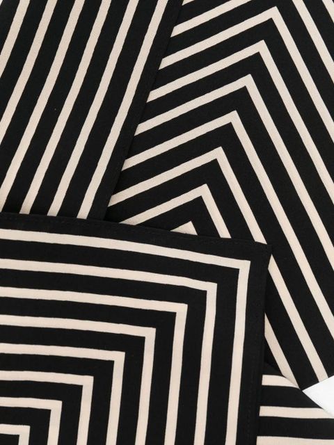 TOTEME Signature Monogram silk scarf - Black