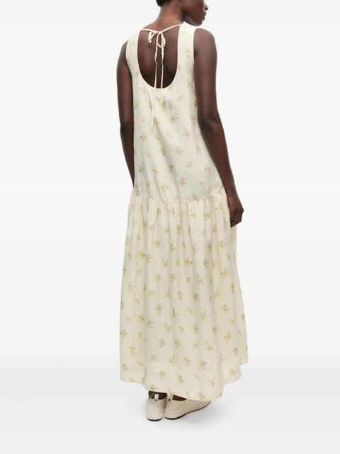 GANNI floral-print dress - Neutrals - zdjęcie produktu nr 2