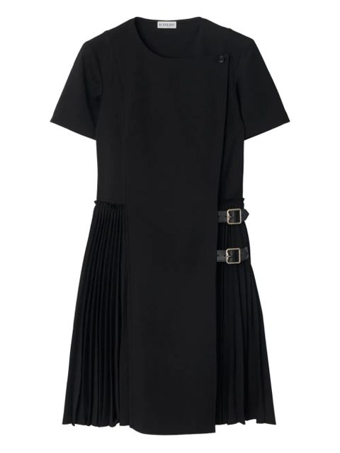 Burberry pleated wrap mini dress - Black - zdjęcie produktu nr 1
