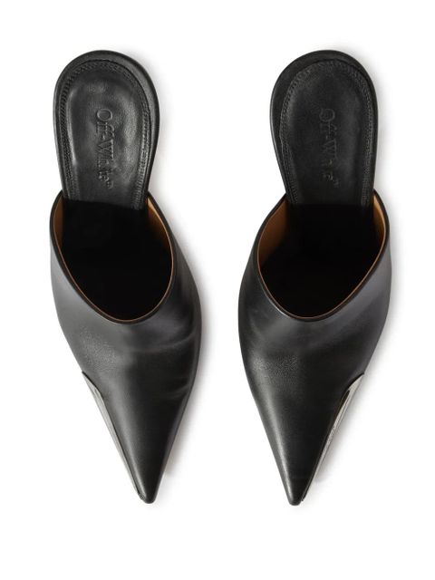 Off-White Allen Frame leather mules - Black