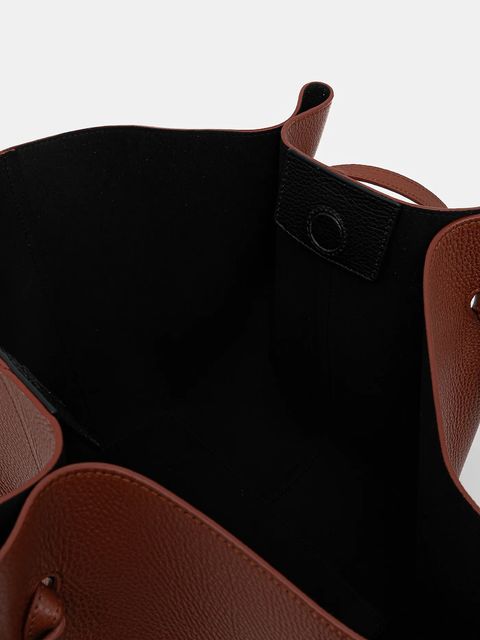 Yuzefi torebka skórzana LARGE MOCHI kolor pomarańczowy YUZPF25-HB-LM-L058