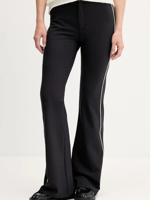 Hugo Blue spodnie damskie kolor czarny szerokie high waist 50542169 - zdjęcie produktu nr 1